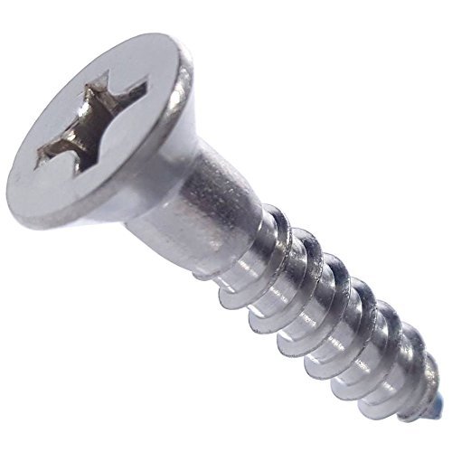 Picture of Brighton Best Br115034 #10X1 1/4" Flat Head Phil Wood Screw Stainless Steel 304
